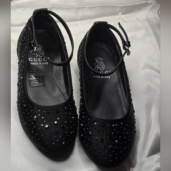 Gucci Other - Beautiful Gucci Girls Bejeweled Flats!